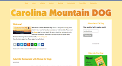Desktop Screenshot of carolinamountaindog.com